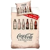  10XDIEZ Funda nórdica 2 piezas coca-cola 201017 - (Cama de 90cm - Beige)