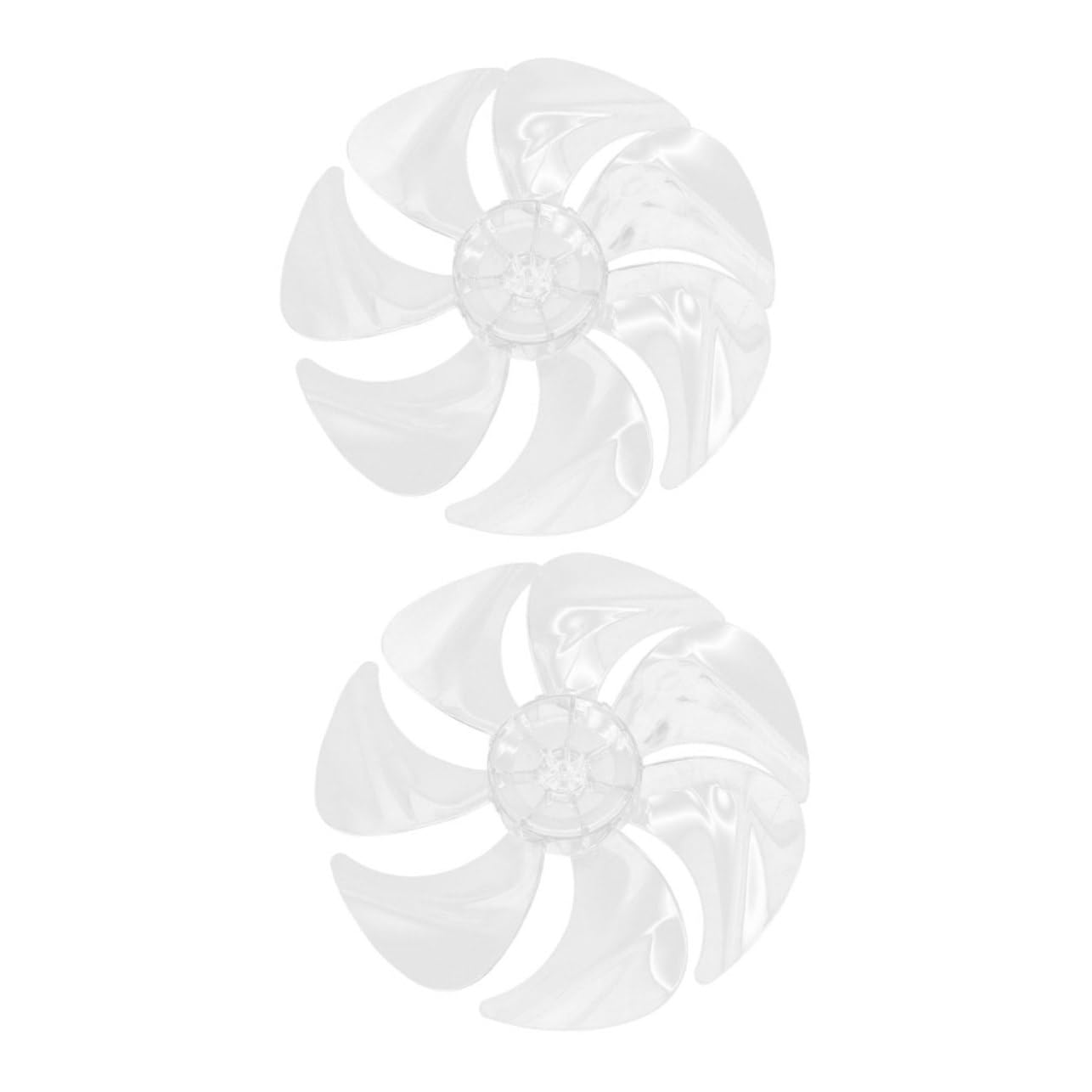 Cabilock 2Pcs Plastic Fan Blades Replacement Parts for Floor Fans Design for Home Office Efficient Cooling with Coverage