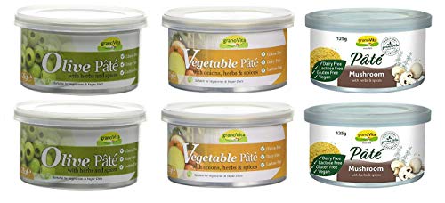 Granovita Paté  lata de 125 g, variedad 6 paquetes (2 de cada sabor)