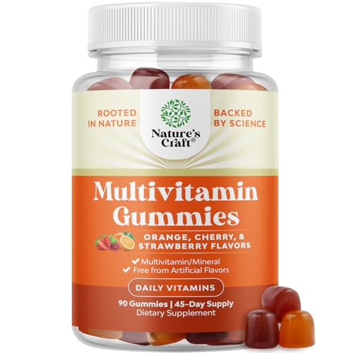 Multivitamin Gummies for Adults - Halal Multivitamin Gummy with B12 Biotin - Gelatin-Free Gummy