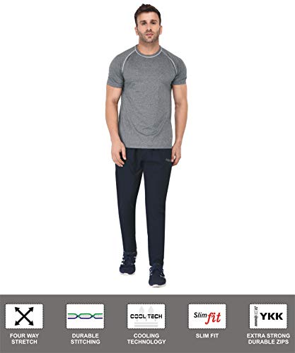 Image of Fallyn Men's Polyester Slim Fit Track Pants