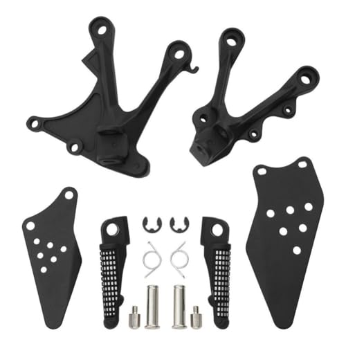 Supports de repose-pieds avant ZX6R ZX636 2005-2008 moto noir sable