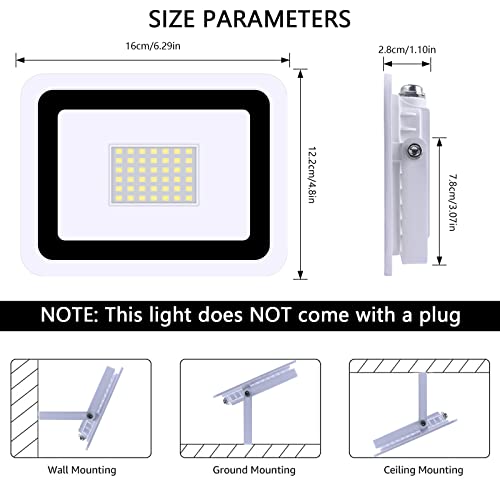 MIHEAL 50W LED Flood Lights - 2 Pack for $16.23 - Image 2