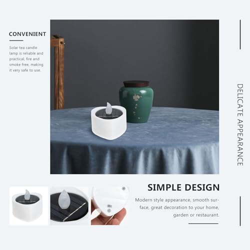 Velas LED solares impermeables exteriores TIDTALEO de té sin llama recargables 2