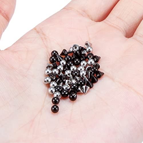 64Pcs 16G Externally Threaded Piercing Balls Stainless Steel Replacement Balls Piercing Parts for Septum Lip Labret Medusa Eyebros Tragus Helix Conch and and Other Body Jewelry3