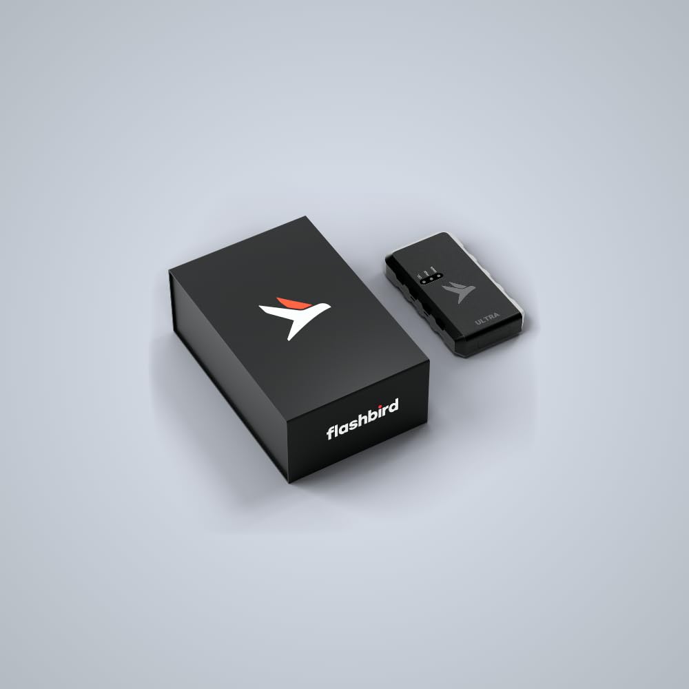Flashbird Ultra - Traceur GPS 4G Antivol Haut de Gamme, Temps Réel, Anti-Brouillage, Localisation en Souterrain, pour Moto, Voiture, Van, etc.