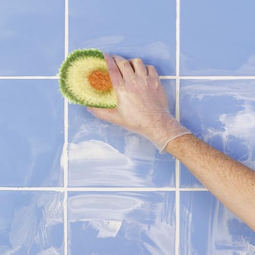 Paños de cocina acrílicos BESPORTBLE de 5 piezas para lavar platos sin rayar y limpiar verduras 5