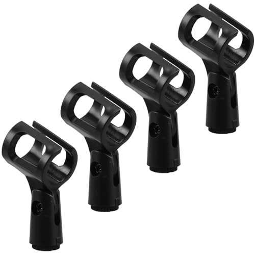 ifundom 4Pcs Mic Clip Holder for Microphone Shockproof Mount Clamp with Shock Features Lightweight and Compact Design for Portable Use Sturdy Construction for Long Term