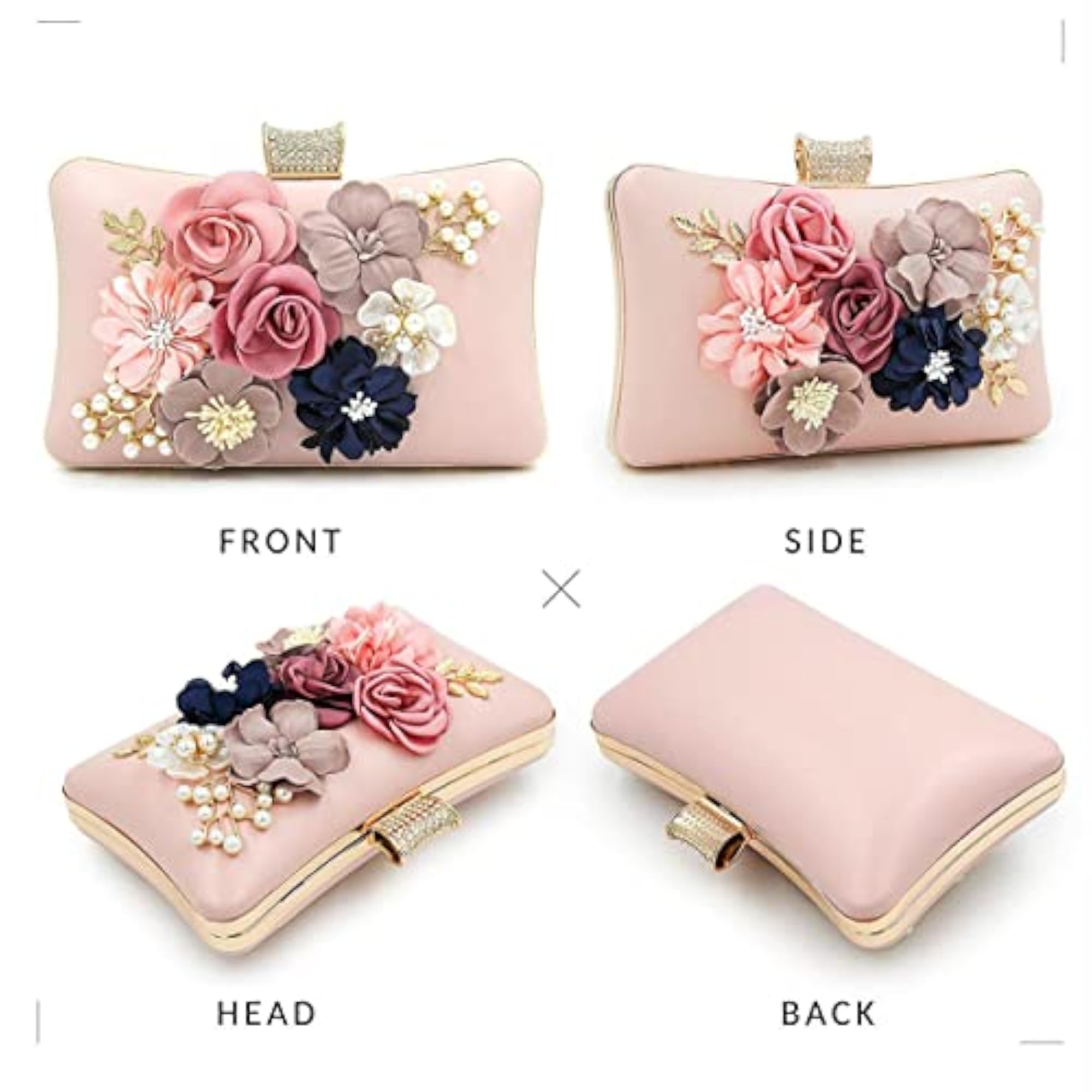 Jewellery Organizer & Makeup Storage Clutch Box
