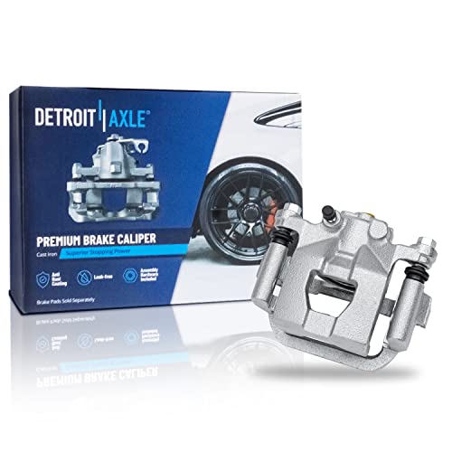 Image of Detroit Axle - 291mm Rear Drilled Rotors Right Brake Caliper Replacement for Nissan Altima Maxima - 3pc Set