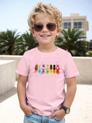 Image of Magical Girl Shirt Cute Snacks Graphic Tee Toddler Kids Girls Holiday Short Sleeve Outfits Tops 3-10 Years