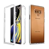 Samsung Galaxy Note 9 Slim Full Body Coverage Built-in Screen Protector Hard Clear Back Case Cover N960 2018 (Clear)
