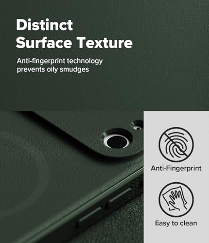 Image of Ringke Onyx Magnetic Compatible with iPhone 17 Pro Max Case Back Cover [Strong Magnet] Military-Grade Protection TPU Shockproof Rugged Bumper Full Protection - Magnetic Dark Green