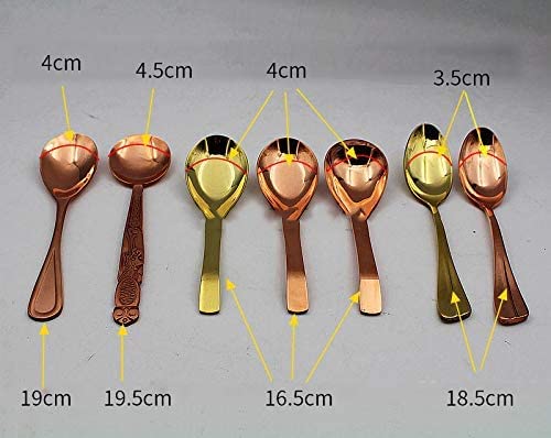 Pure Copper Spoon, Dining Ware, Copper Tableware, Soup Spoon, Rice Spoon, Serving Spoon, Copper Cutlery Set (Type 8)