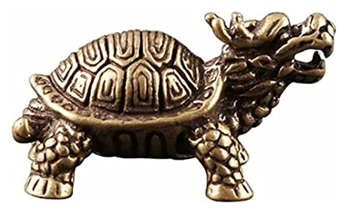 Figurine Tortue Dragon Métal Abstrait Statuette Géométrique Salon