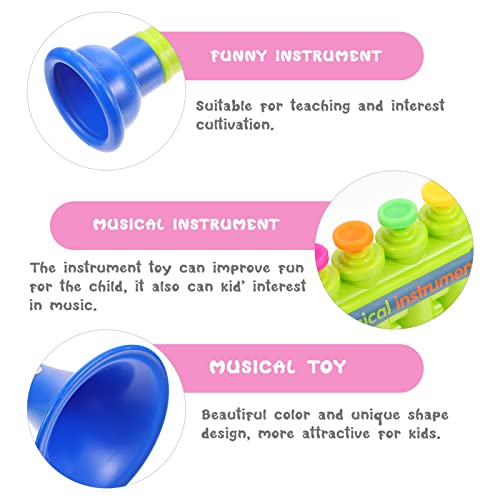 Toddmomy 1 Stks Kinderen Trompetten Speelgoed Plastic Trompetten Muziekinstrumenten Speelgoed Voor Jongens Meisjes… - Image 7