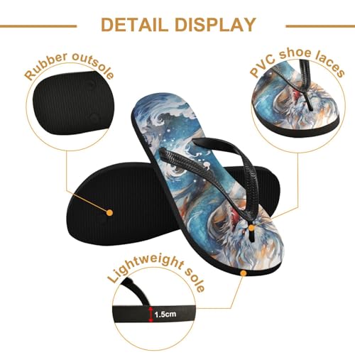 Blue Dragon Flip Flop Beach Summer Casual Sandal for Women & Men Shower Shoes 208531112