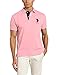U.S. Polo Assn. Men's Slim Fit Solid Pique Shirt, Mystic Pink, Medium