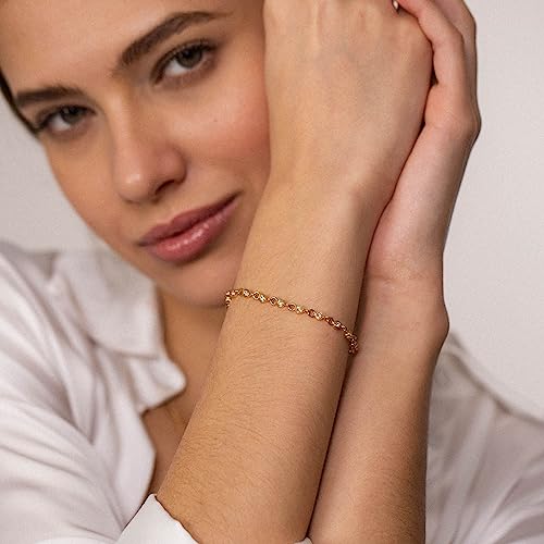 Purelei® Polite Bracelet – Elegant women's bracelet with gemstones – waterproof stainless steel jewelry – Adjustable length 6.3-7.48 inches – Fashion jewelry for your individual look3