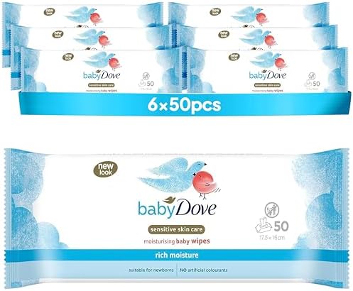 Baby Dove Sensitive Skin Care Baby Wipes, Rich Moisture - Soft Cl...