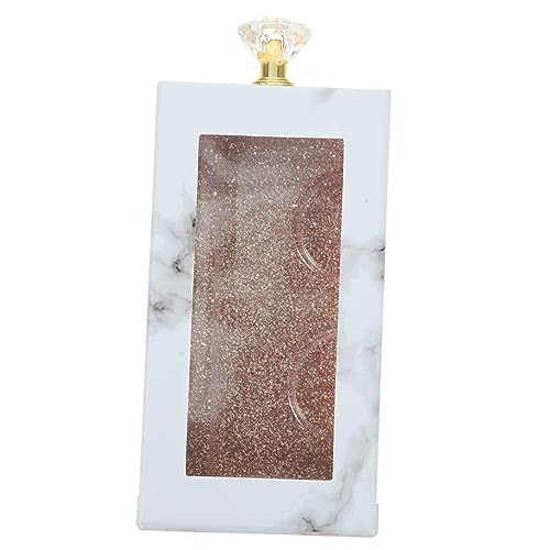 VICASKY Fake Eyelash Storage Box with Clear Window and Handle Portable Eyelash Organizer for Travel Lightweight Container for Artificial Eyelashes for Beauty Shops and Personal