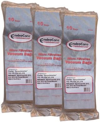 Green Klean Nilfisk Advance Spectrum Replacement Vacuum Bags - 10 Per Case - Case Of 20