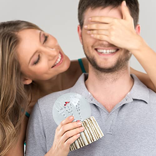 Mingfuxin CARDINALSNOWGLOBE Cardinal Snow Globe, Red Bird Snowglobe Animal Snow Flake Glass Snow Globes thumb #7