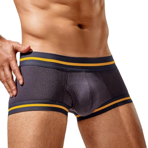 Men's Boxer Briefs Simple Breathable Mid Waist and Comfortable Men Underwear Boxers4