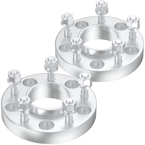 5x4.5 Wheel Spacers 1" (25mm) Bore 70.5mm with 1/2"-20 Studs for Mustang Ranger Explorer Edge Crown Victoria | Lincoln Town Car MK7 Aviator | Mazda Navajo B-series, 2PCS 5x114.3mm Wheel Adapters