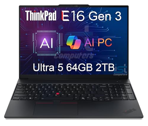 Lenovo ThinkPad E16 Gen 2 rWlX AI PC m[gp\R (16C` FHD+ ^b`XN[AIntel 12-Core Ultra 5 125UA64GB DDR5 RAMA2TB SSD) obNCgtKBAw
