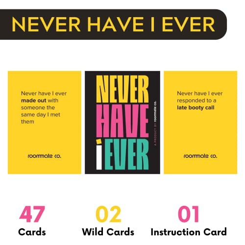 Image of Roommate Company Card Game Combos -The Ultimate Party Game for Game Night, Bachelorette, College, Birthdays, & More (Never Have I Ever)