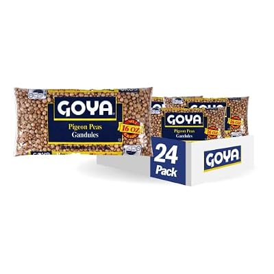 Goya Foods Pigeon Peas, Gandules, Dry, 16 Ounce (Pack of 24)