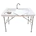 Coldcreek Outfitters, Outdoor Washing Table and Sink, Camping Furniture, Outdoor Recreation - Ultimate Workstation with Faucet