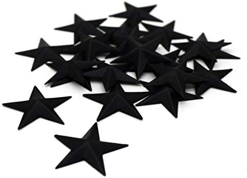 CVHOMEDECO. Primitives Rustic Country Décor. Black Mini Metal Barn Star Home Decorative Accents, 1-1/2 Inch, Set of 24 image 5