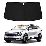 D-Lumina Windshield Sun Shade for 2023-Up Kia Sportage, Foldable Front Sun Visor Protector Blocks UV Rays, Kia Interior Accessories Pack & Unpack Easily