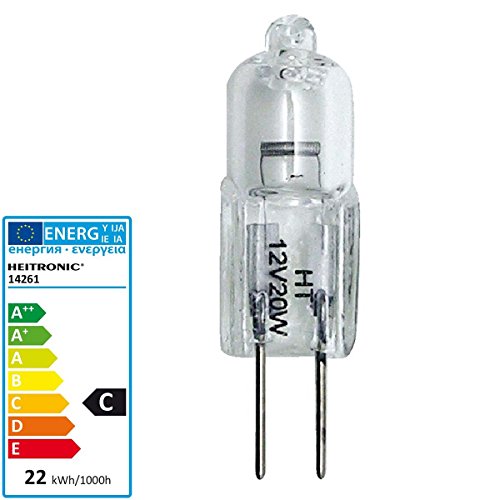 Preisvergleich Produktbild HEITRONIC HALOGEN STIFTSOCKELLAMPE XENON G4 20W WARMWEI