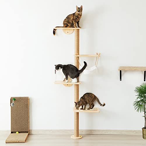Rascador de Pared para Gatos Torre de 69 Pulgadas miniatura 3