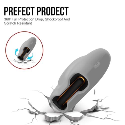 Image of Soft Silicone Case Cover Compatible for GoBoult Audio UFO | GoBoult Astra | GoBoult Mustang Torq (Grey)