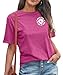 I Wear Pink for My Mom T-Shirt Women Breast Cancer Awareness Tshirts Pink Ribbon Tee Cancer Fighter Shirts Casual Tops