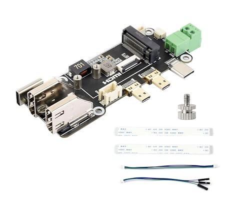 Wonrabai PCIe to M.2 NVMe 2230/2242 SSD+Micro HDMI - HDMI ���X ���@�\�A�_�v�^�[ Raspberry Pi 5�Ή� �f���A��4K�o�͑Ή� 2�̓d���������@