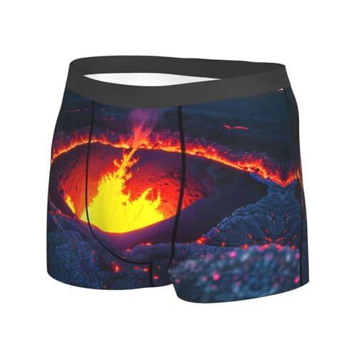 Kilauea Volcano print Mens Underwear Boxers for Men Performance Mens Boxer Briefs Ultra Soft Stretch Comfort Flex Fit2