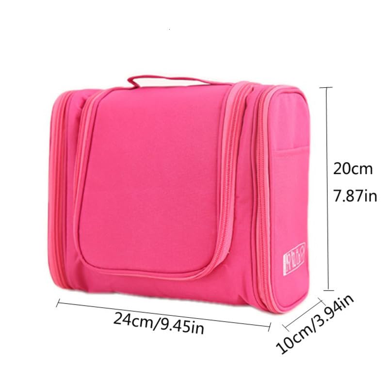Beauty Case Impermeabile da Appendere, Borsa cosmetica da Viaggio per Donna, Organizer per Kit da Barba e Articoli da Toilette per Uomo.
