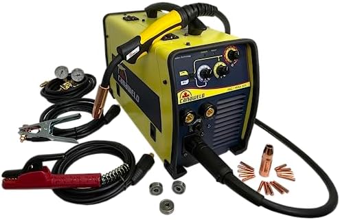 CANAWELD 200 Amp MIG Stick Welding Machine MADE IN CANADA 220 V IGBT Flux Cored Welder Inverter Detachable Torch max thickness 3/8" CSA/QPS APPROVED-(MIG MMA 201)
