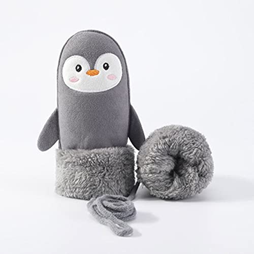 Guantes de invierno calor textura cashmere tacto suave infantil gris