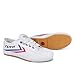 FEIYUE Fe Lo 1920 Low Top Canvas Performance Shoe with Rubber Sole Everyday Fashion Sneaker White