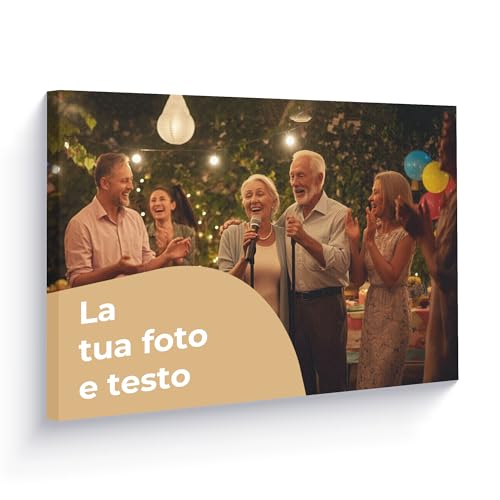 Cimpress Tela Fotografica Personalizzabile, carica la tua foto, testo o logo, 60 x 90 cm, decorazione da parete per casa o ufficio, regalo di San Valentino per donna, uomo o coppie