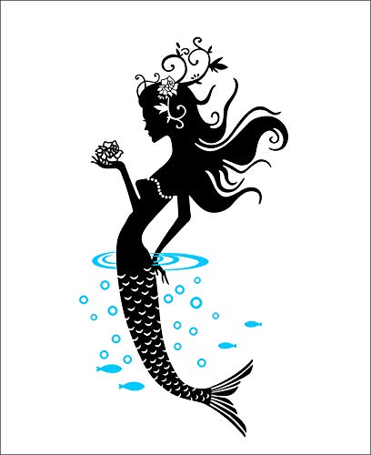 Vinilo Decorativo Pared Sirena 16x32 pulgadas