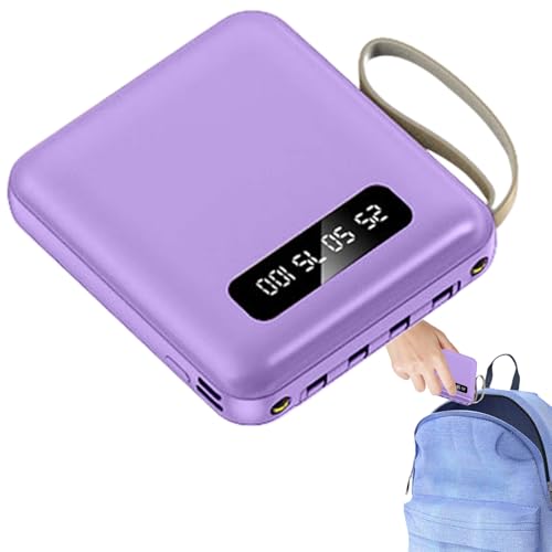 Fast Charging Battery Bank, Digital Display Charging Bank 5000 MAh, Ultra-light Digital Display Pack For Workplace Travel Use