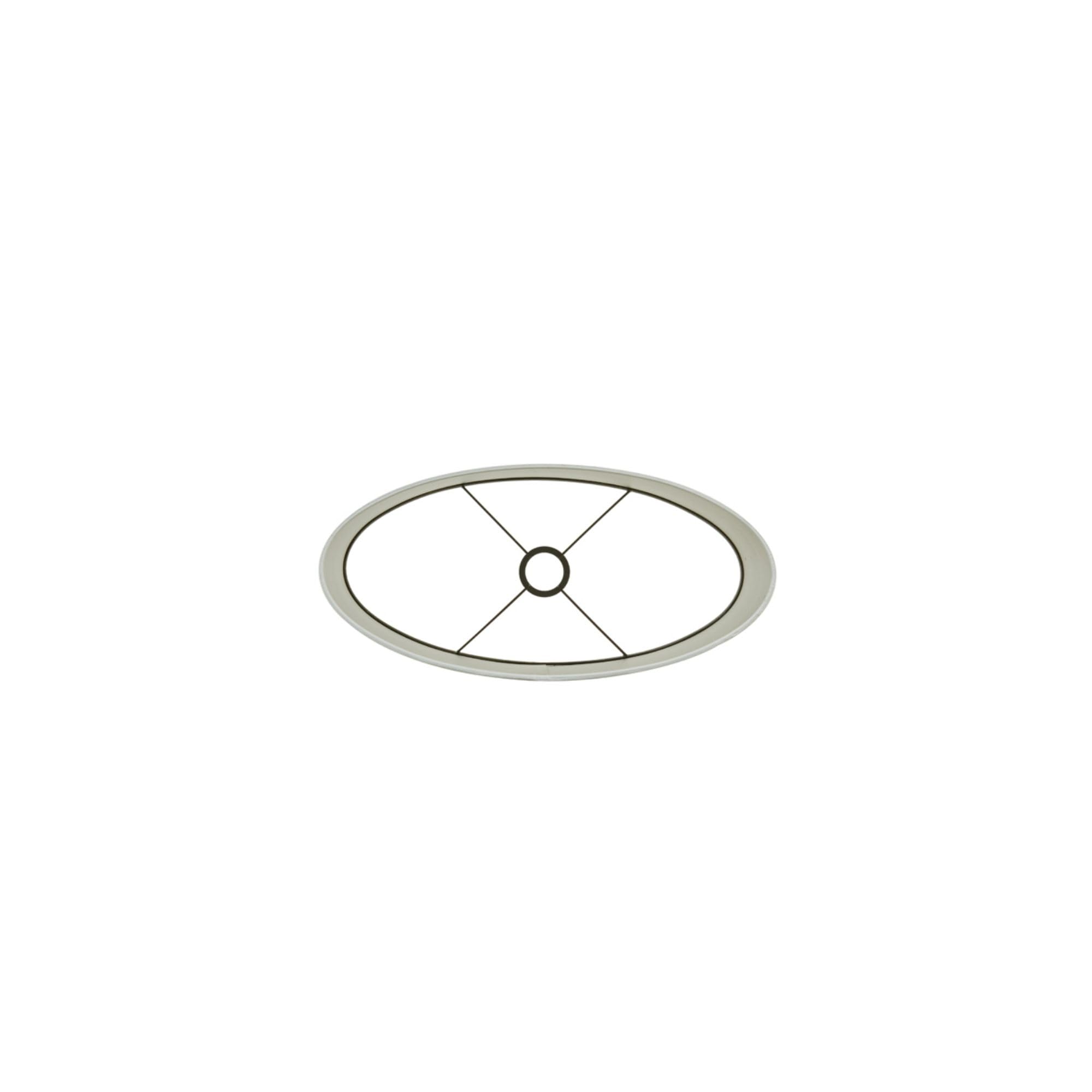 Light & Living Lampenschirm oval Saverna - Weiß - 30x15x25cm | Oval - Landesweit - Textilien