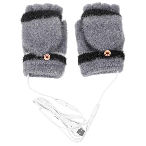 Guantes térmicos USB recargables para invierno con tapa abatible